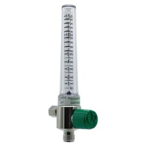 Precision Medical Oxygen Chrome Flowmeter