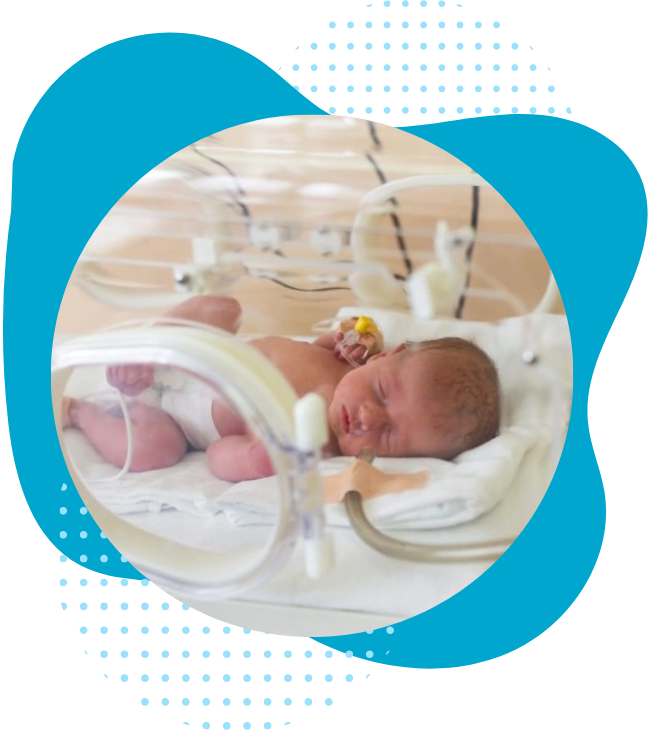 NICU Labor & Delivery, baby in bed